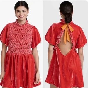 Free People Gumdrop Velvet Dress